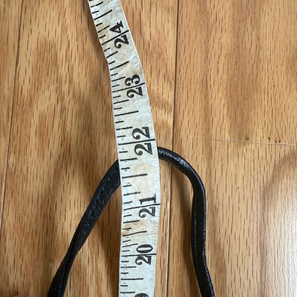 Vintage 80s Genuine Leather Patchwork Shoulder Bag Metallic Gold Bronze Purse - Picture 14 of 14